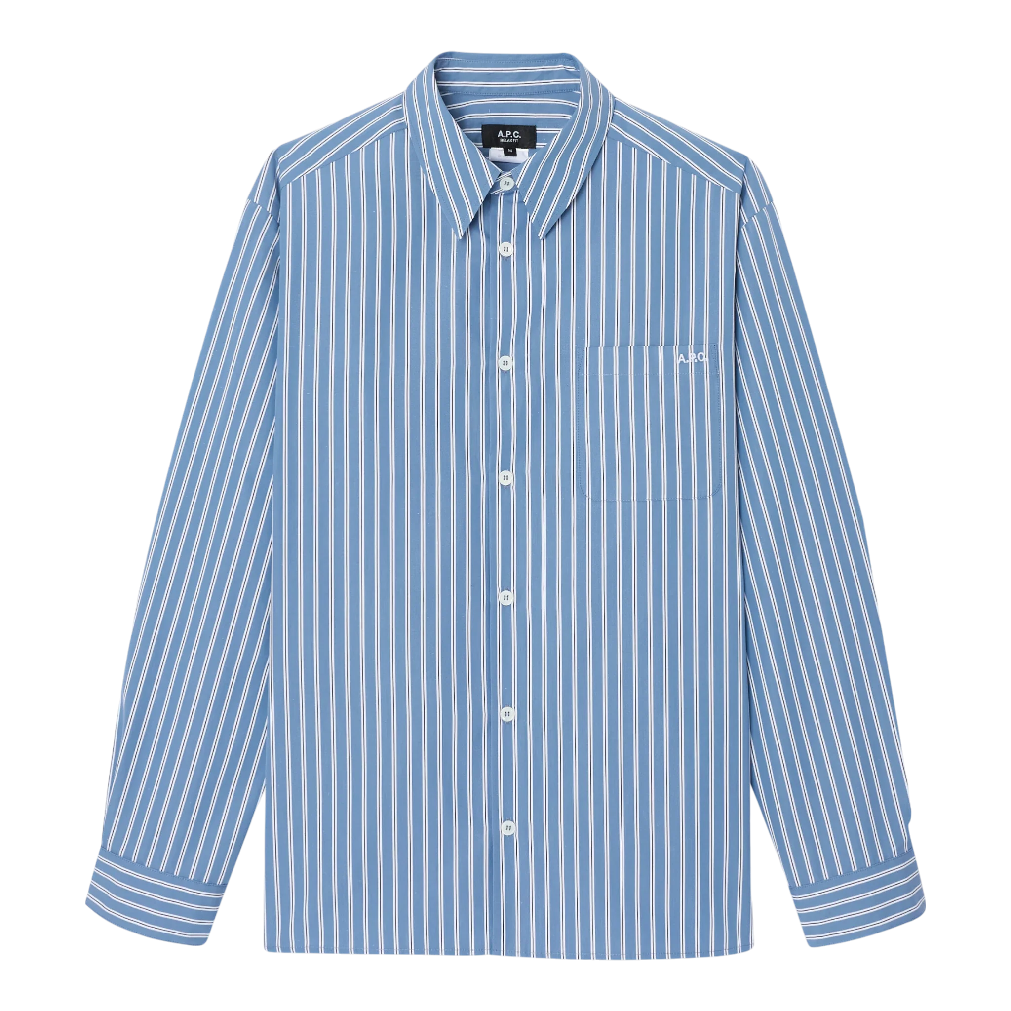 A.P.C. - Chemise Malo Logo Shirt - Steel Blue