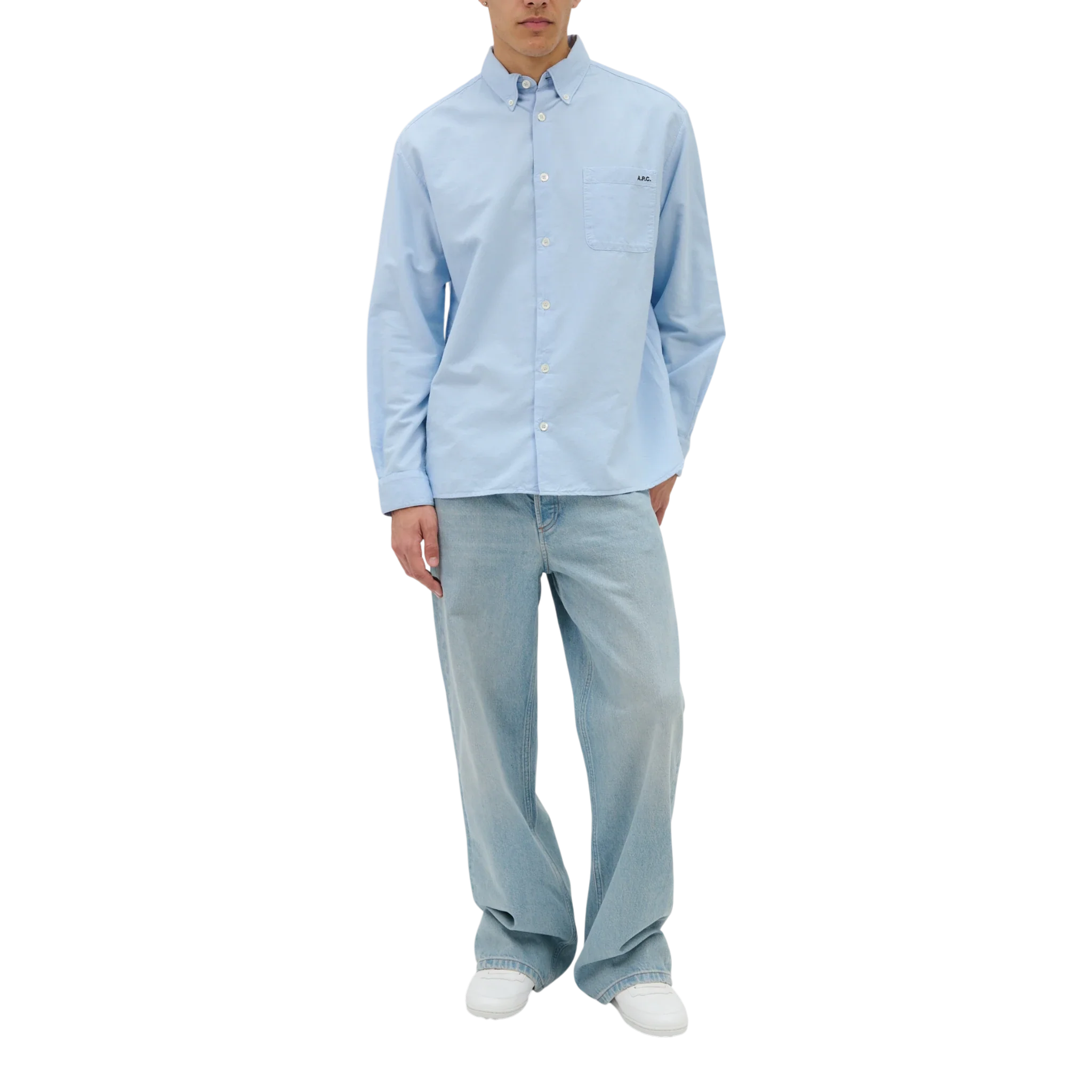 A.P.C. - Chemise Mateo Logo Shirt - Light Blue