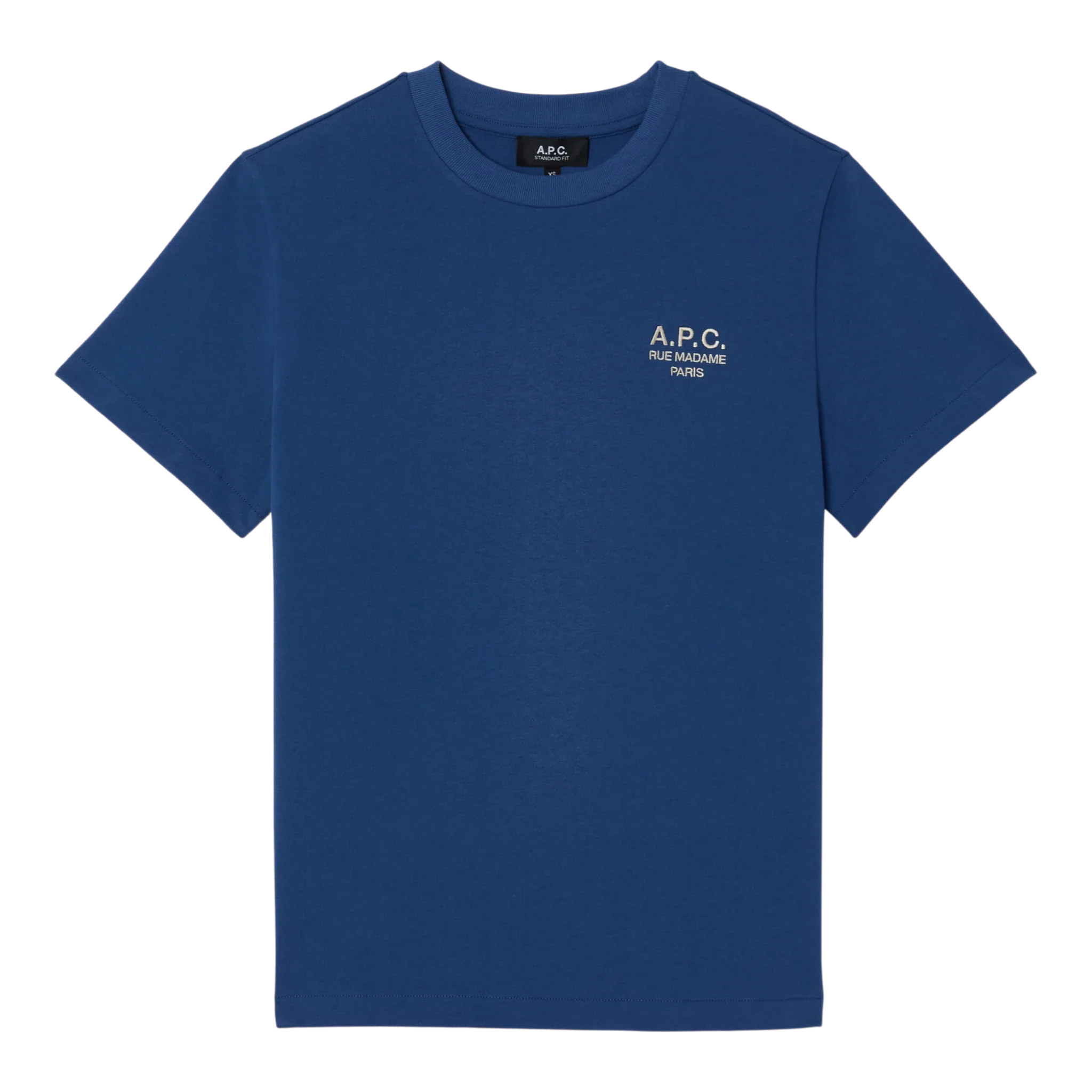 A.P.C. - T-Shirt Standard Rue Madame GOTS - Blue/White