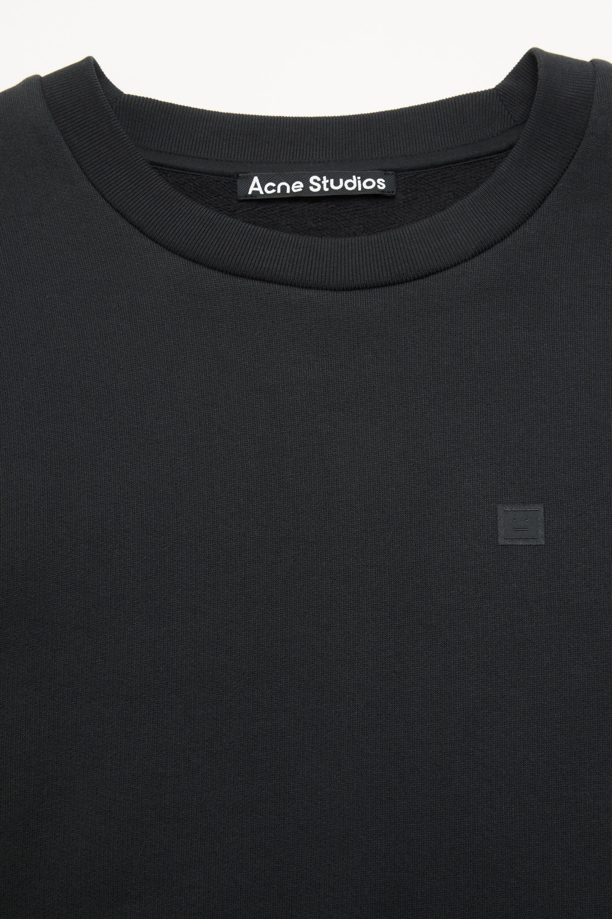 Acne Studios - Crew Neck Fleece Sweater - Black - Image 4