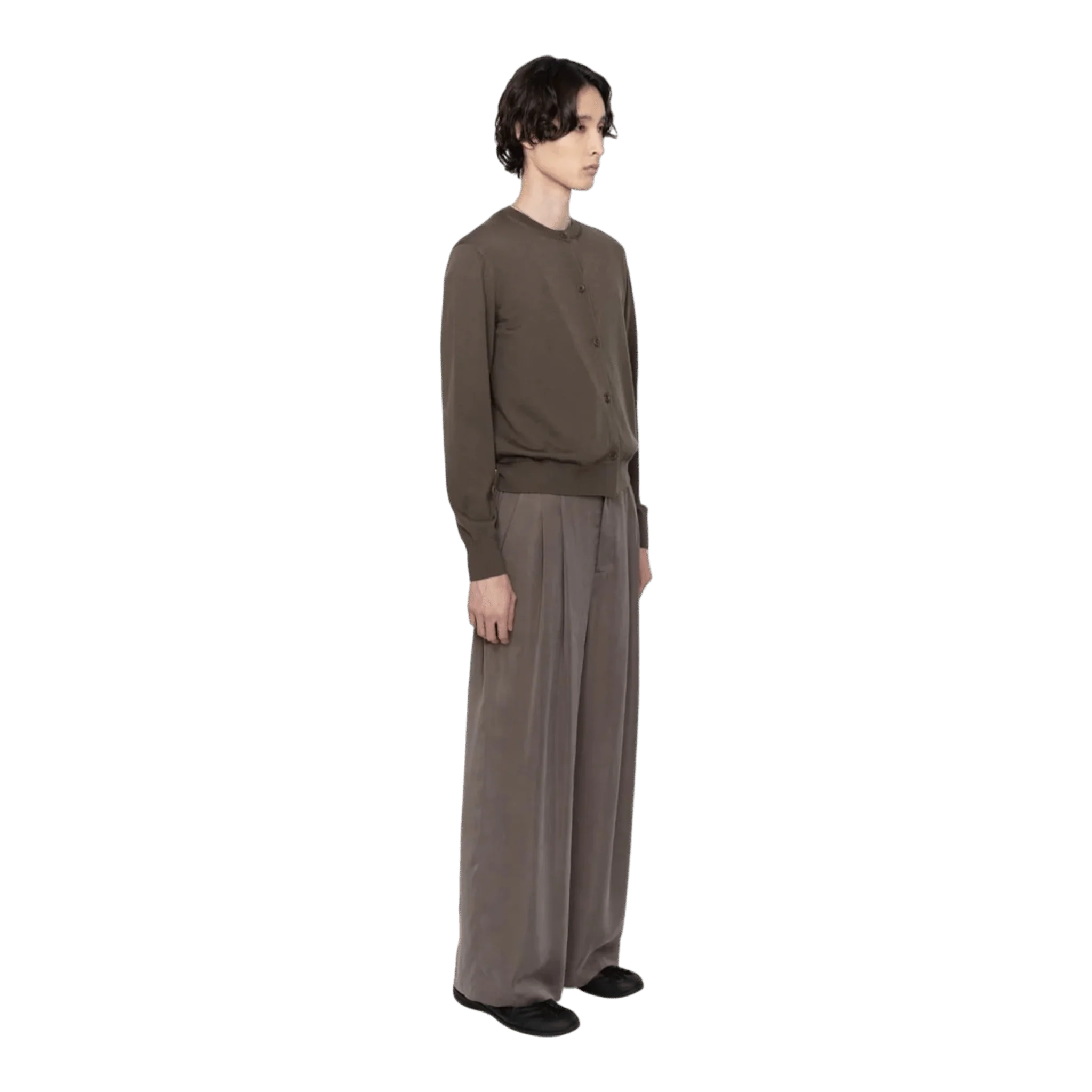 Amomento - Wool Cardigan - Brown - Image 4