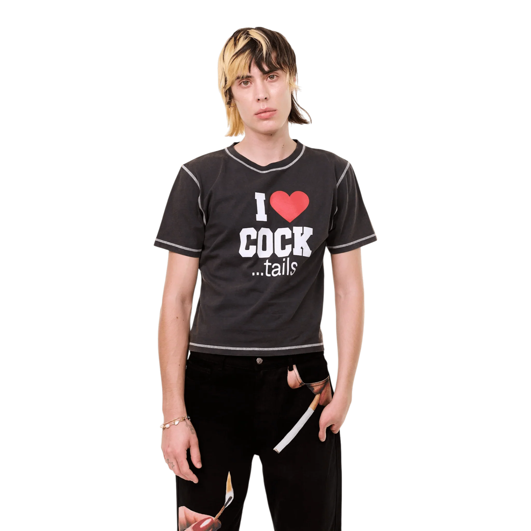 Carne Bollente - Big Tipper T-shirt - Off-Black - Image 3