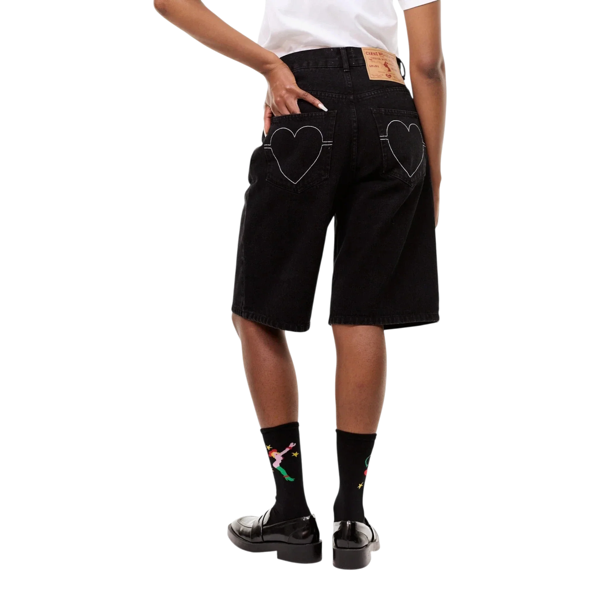 Carne Bollente - Heart On, Hard On Shorts - Off-Black - Image 5