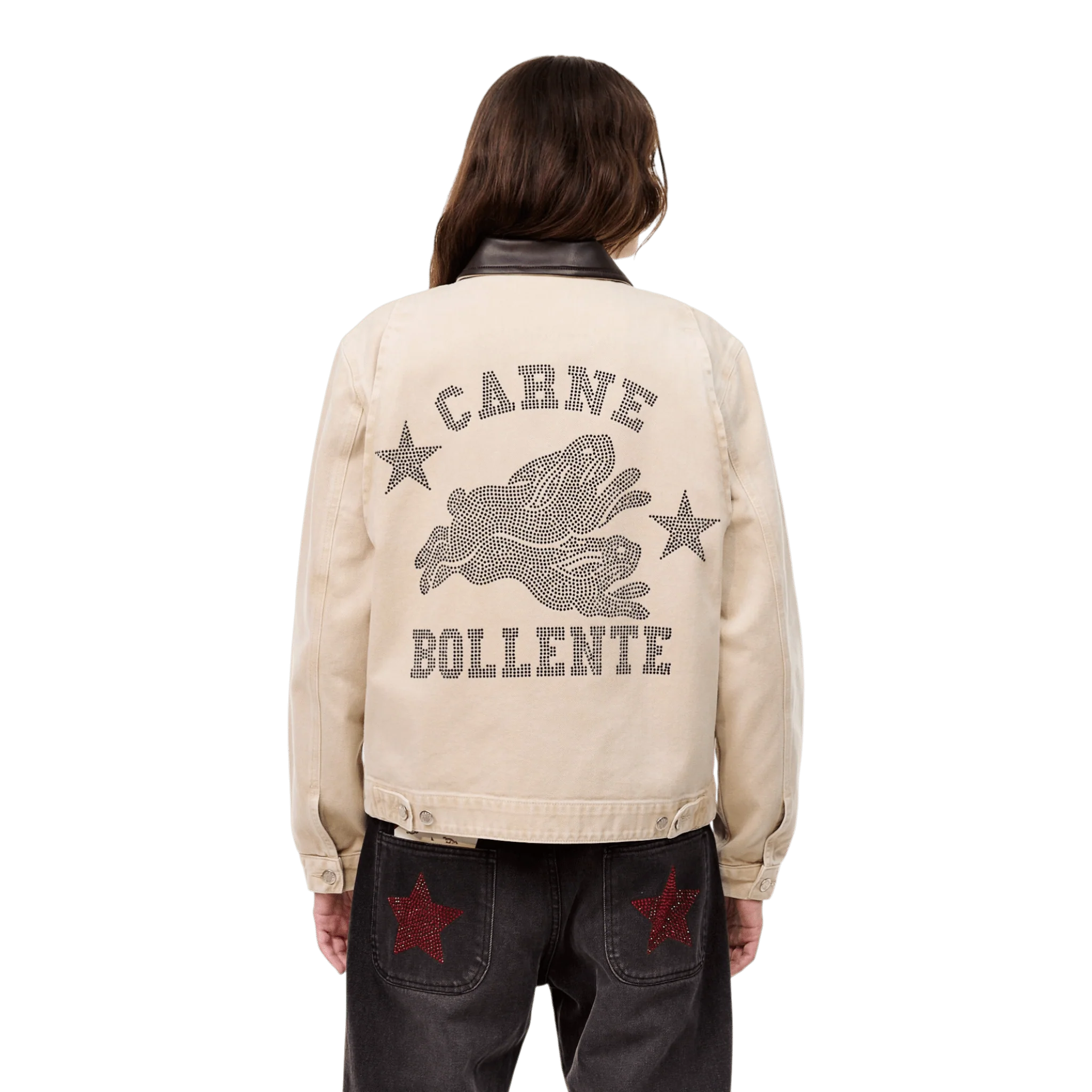 Carne Bollente - Moto Rabbit Rides Again Outerwear - Off-Brown - Image 2