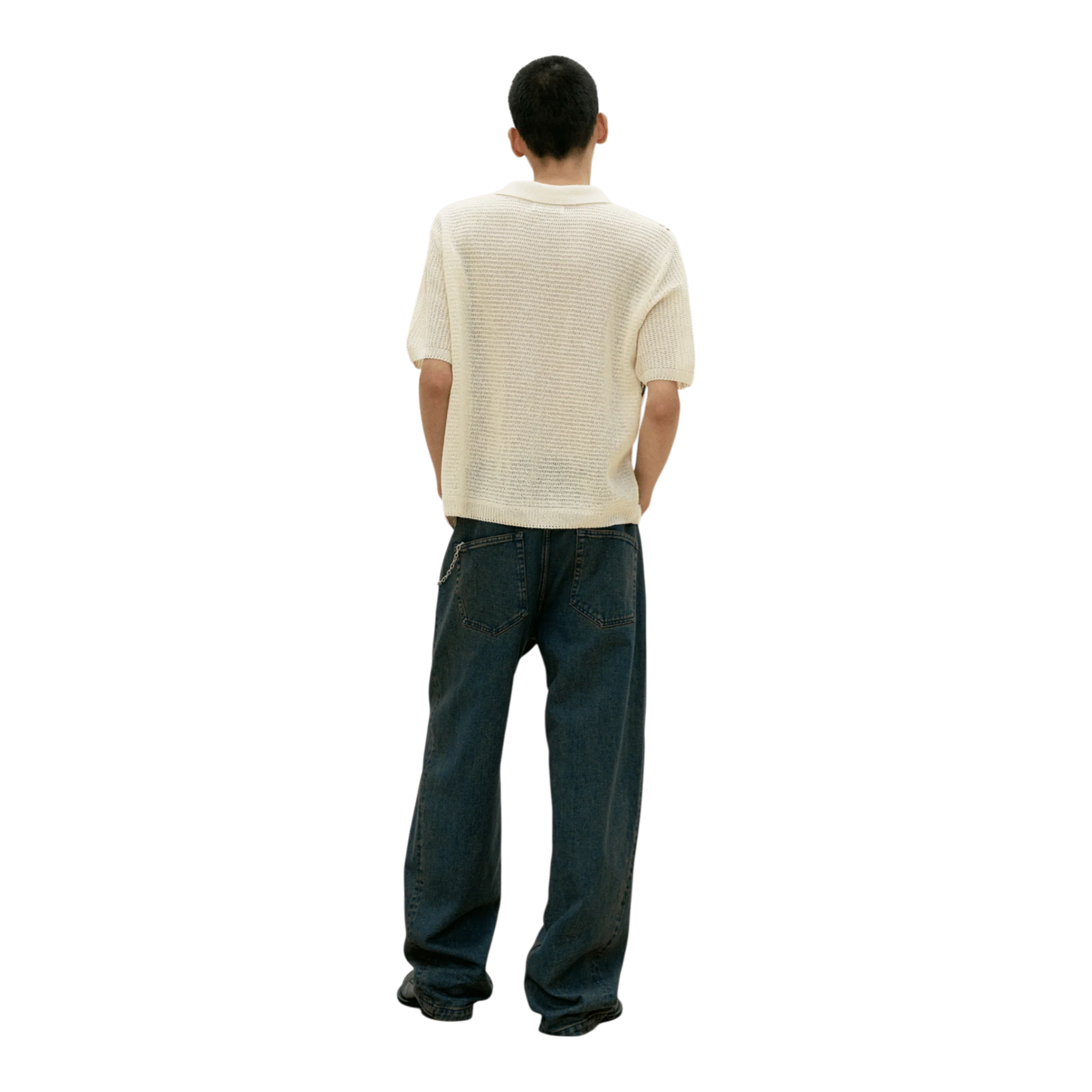 COOR - Back Side Blue Tinted Jeans - Two Tone Blue - Image 4