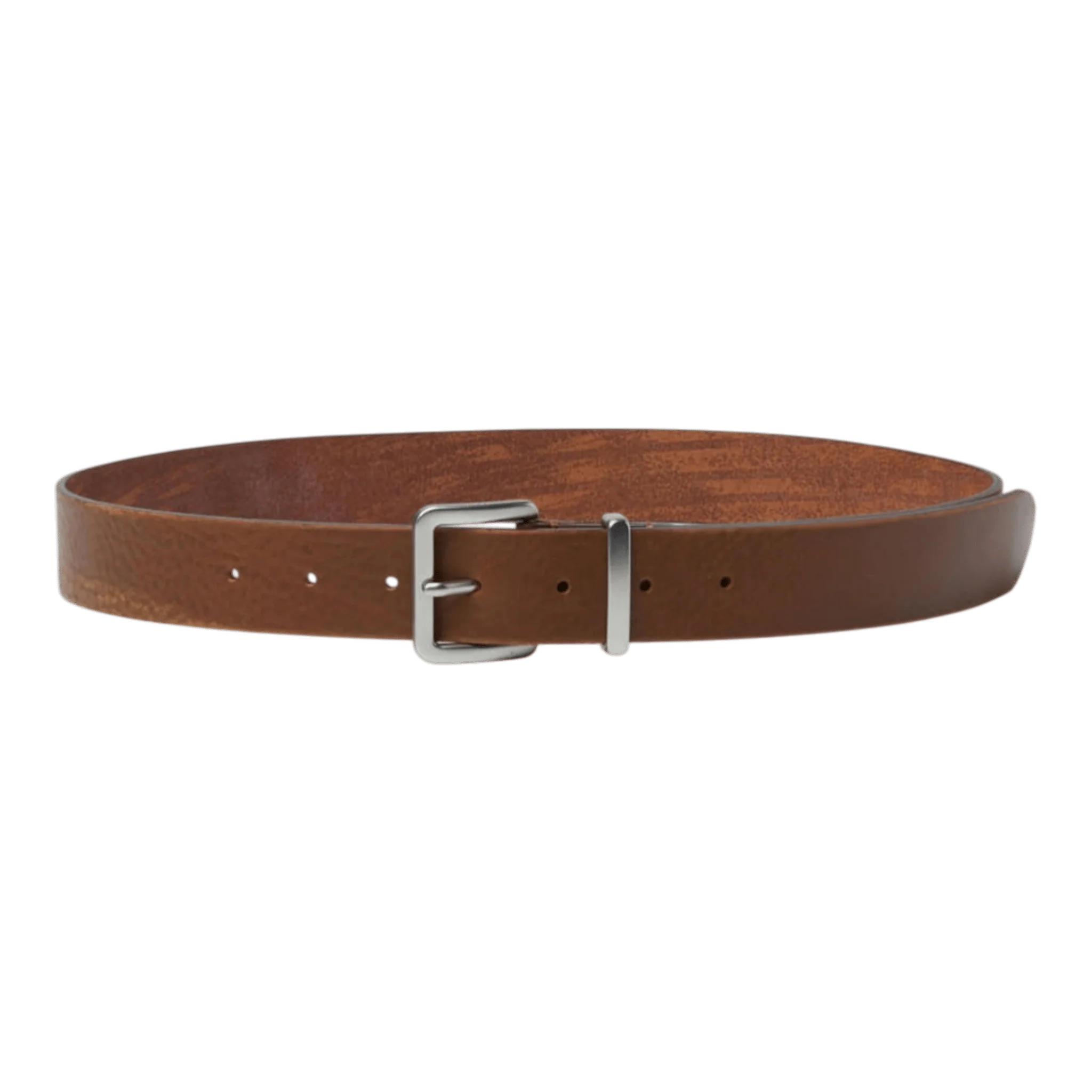 COOR - Edge Sanding Cow Leather Belt - Brown