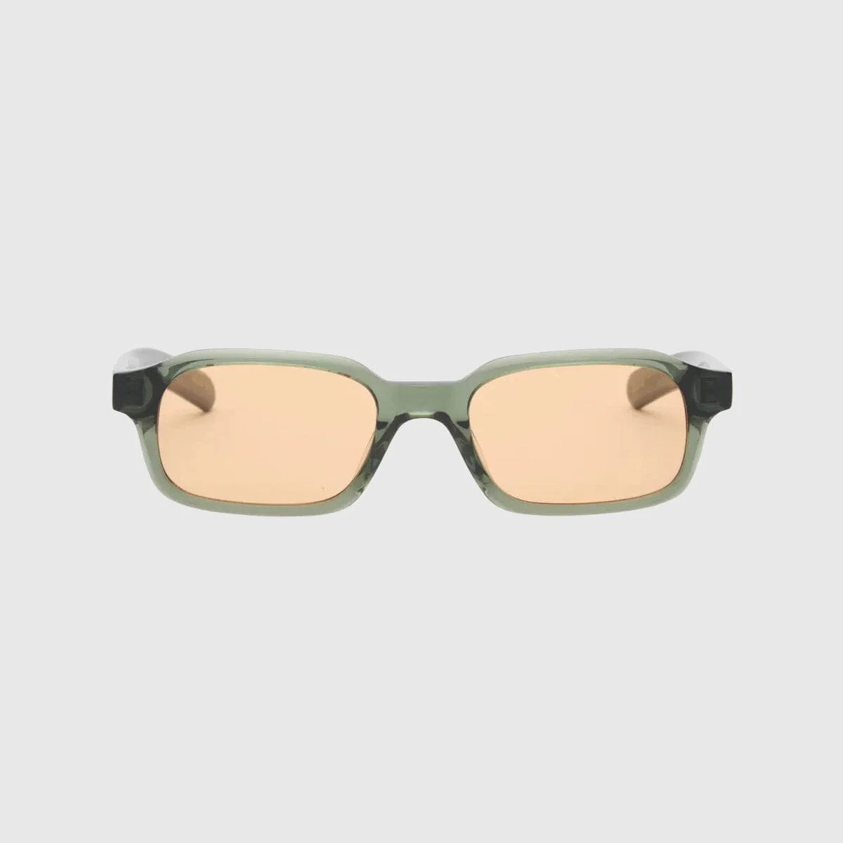 Flatlist - Hanky Sunglasses - Crystal Duck Green w. Faded Orange Lens