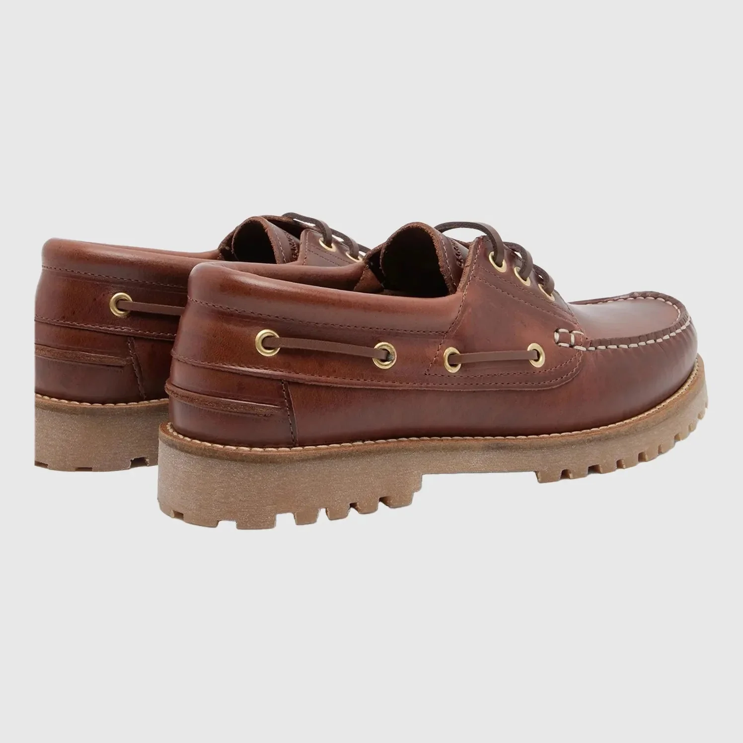 Garment Project - Ollie Boat Shoe - Brown Leather - Image 2