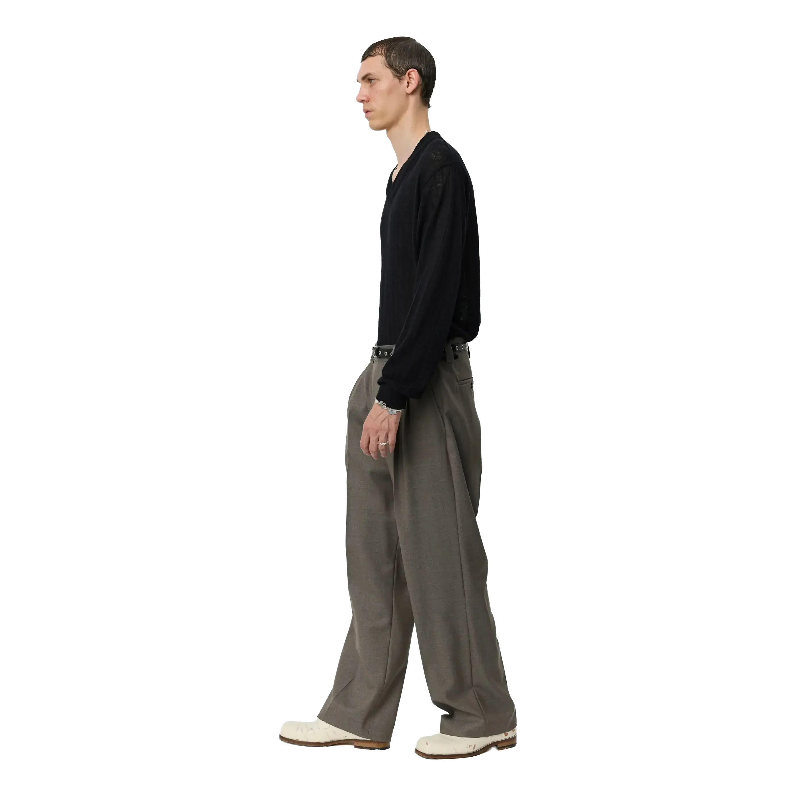 mfpen - Classic Trousers - Light Taupe Wool - Image 2
