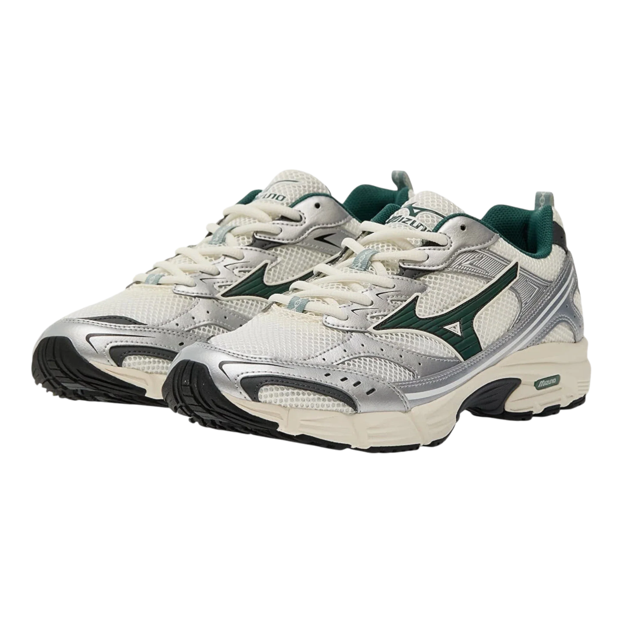 Mizuno - MXR Sneakers - Snow / White / Bistro Green / Silver - Image 2