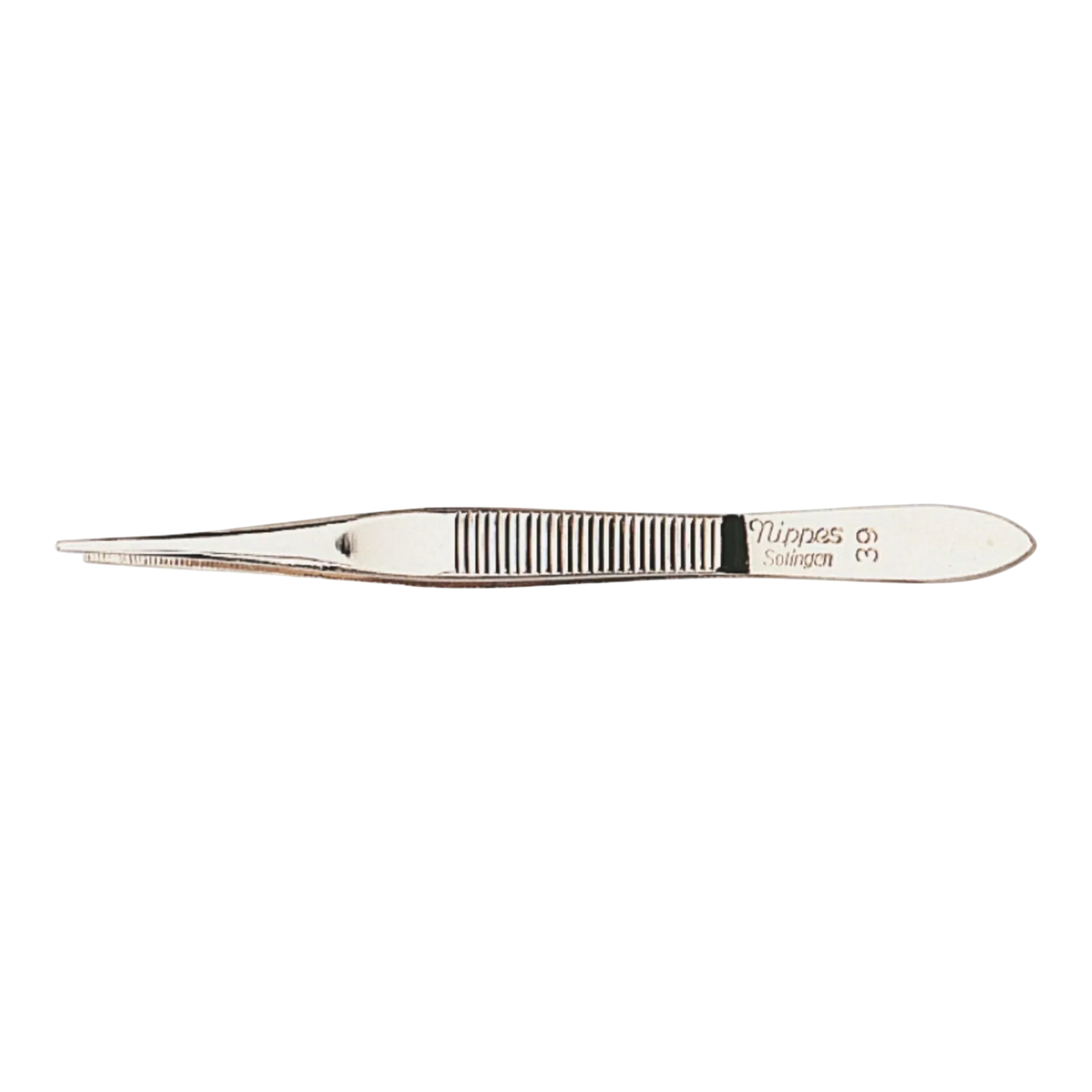 Nippes pinsett med ribber - Forniklet - Image 3
