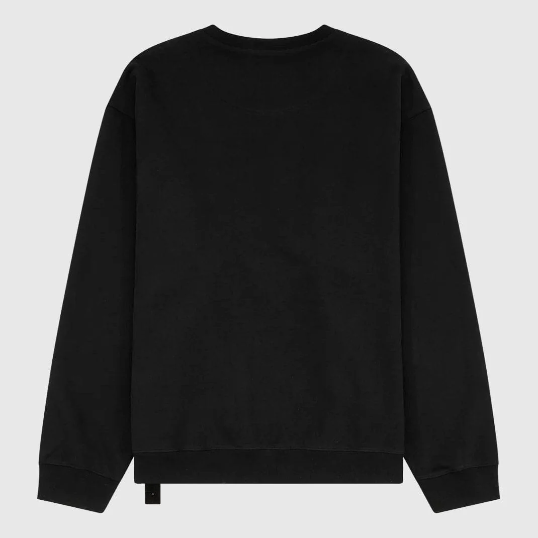 OAMC Peacemaker - Loose Smile Print Crewneck - Black - Image 2