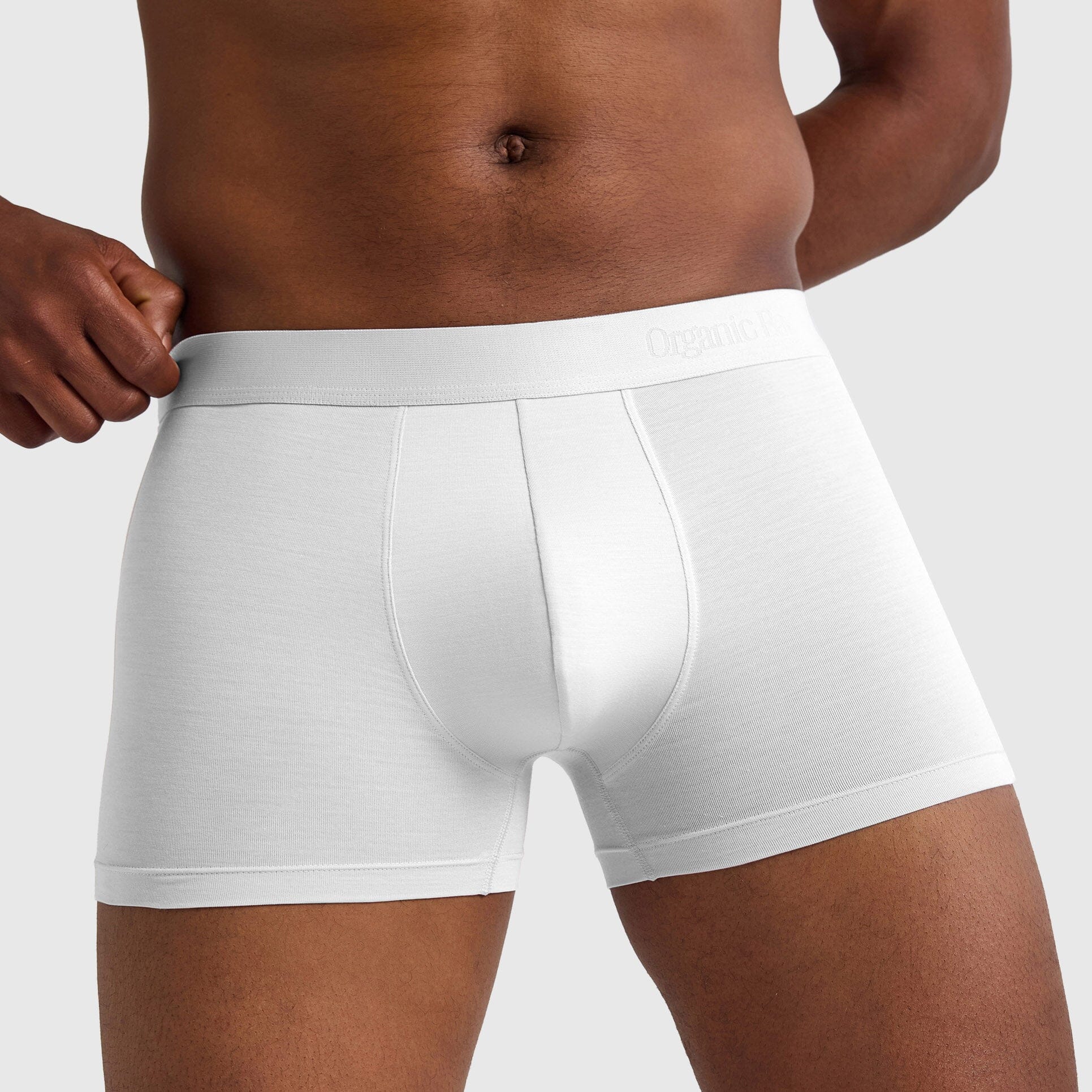 Organic Basics - Soft Touch Trunks 3-pack - Black / White / Midnight Blue - Image 4