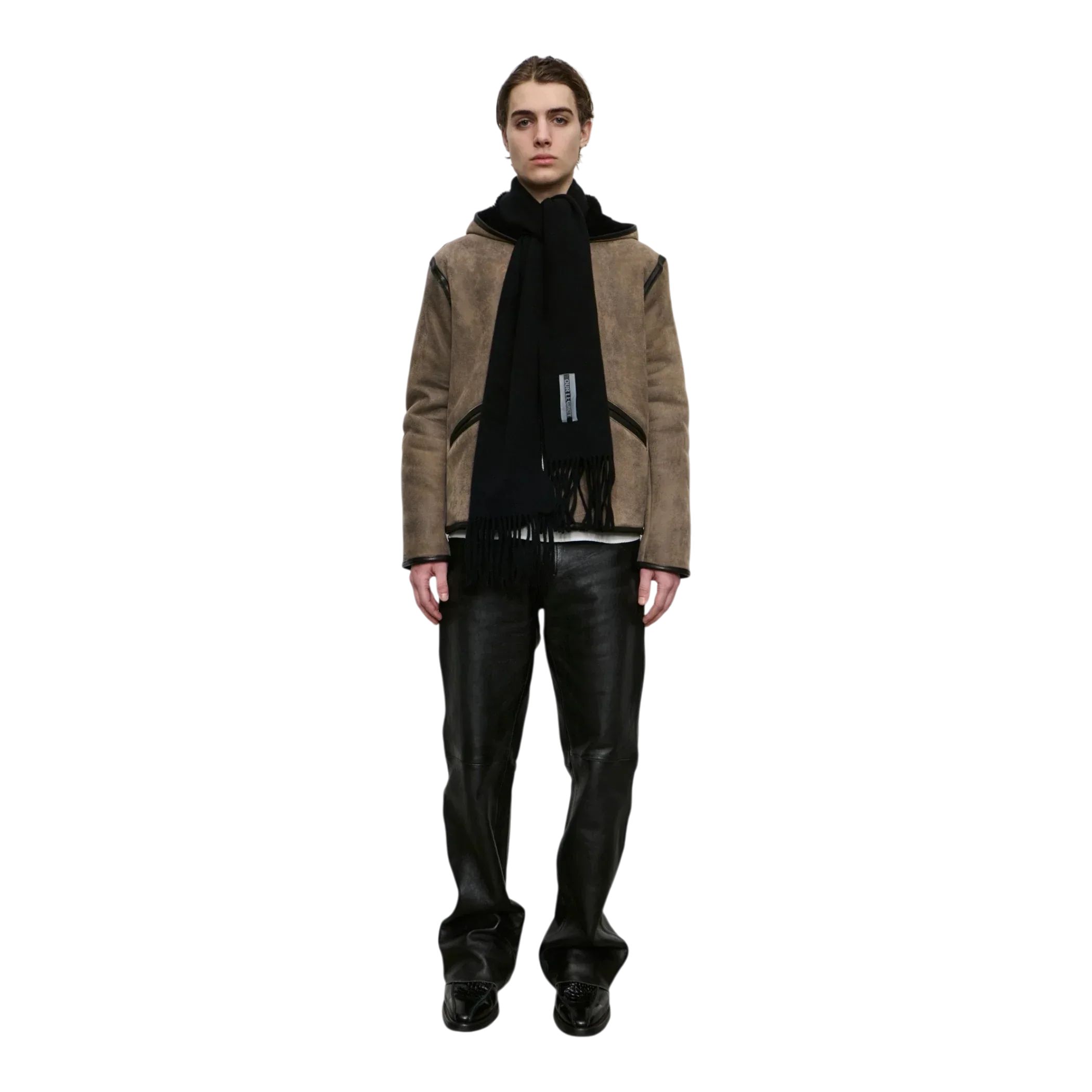 Our Legacy - Estate Scarf - Black Double Wool - Image 4