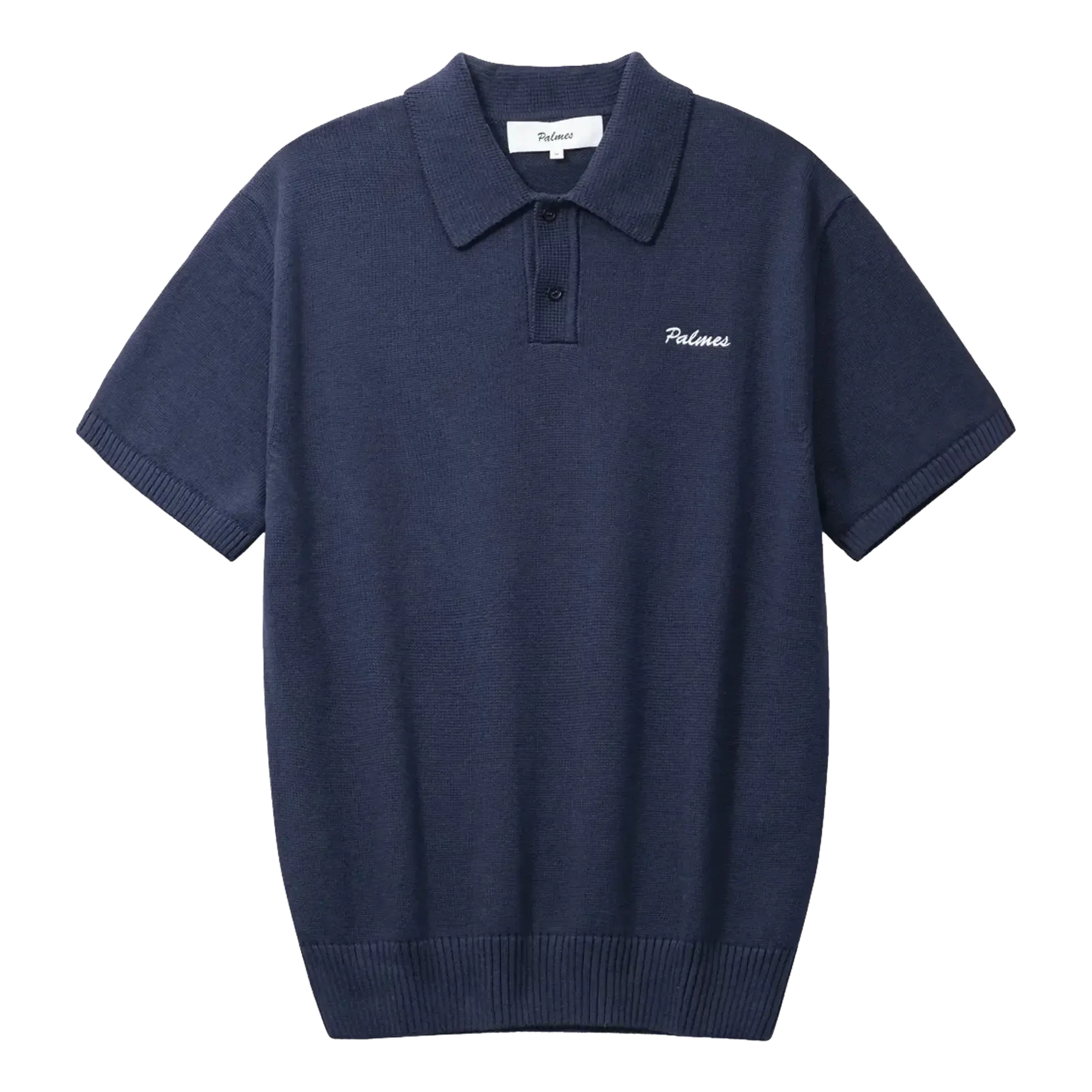 Palmes - Cotton Knit Polo - Dark Navy