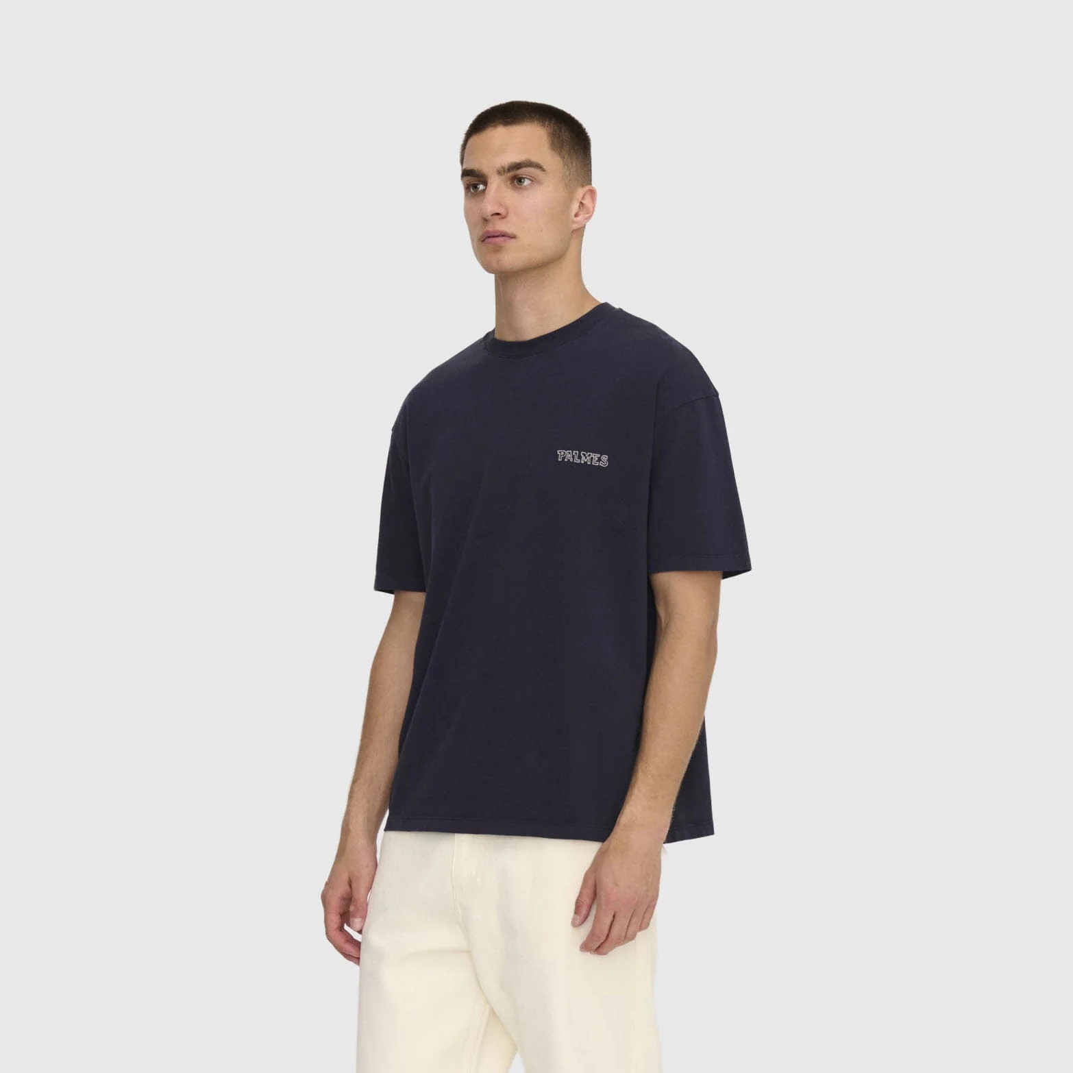 Palmes - Logo T-Shirt - Dark Blue - Image 2
