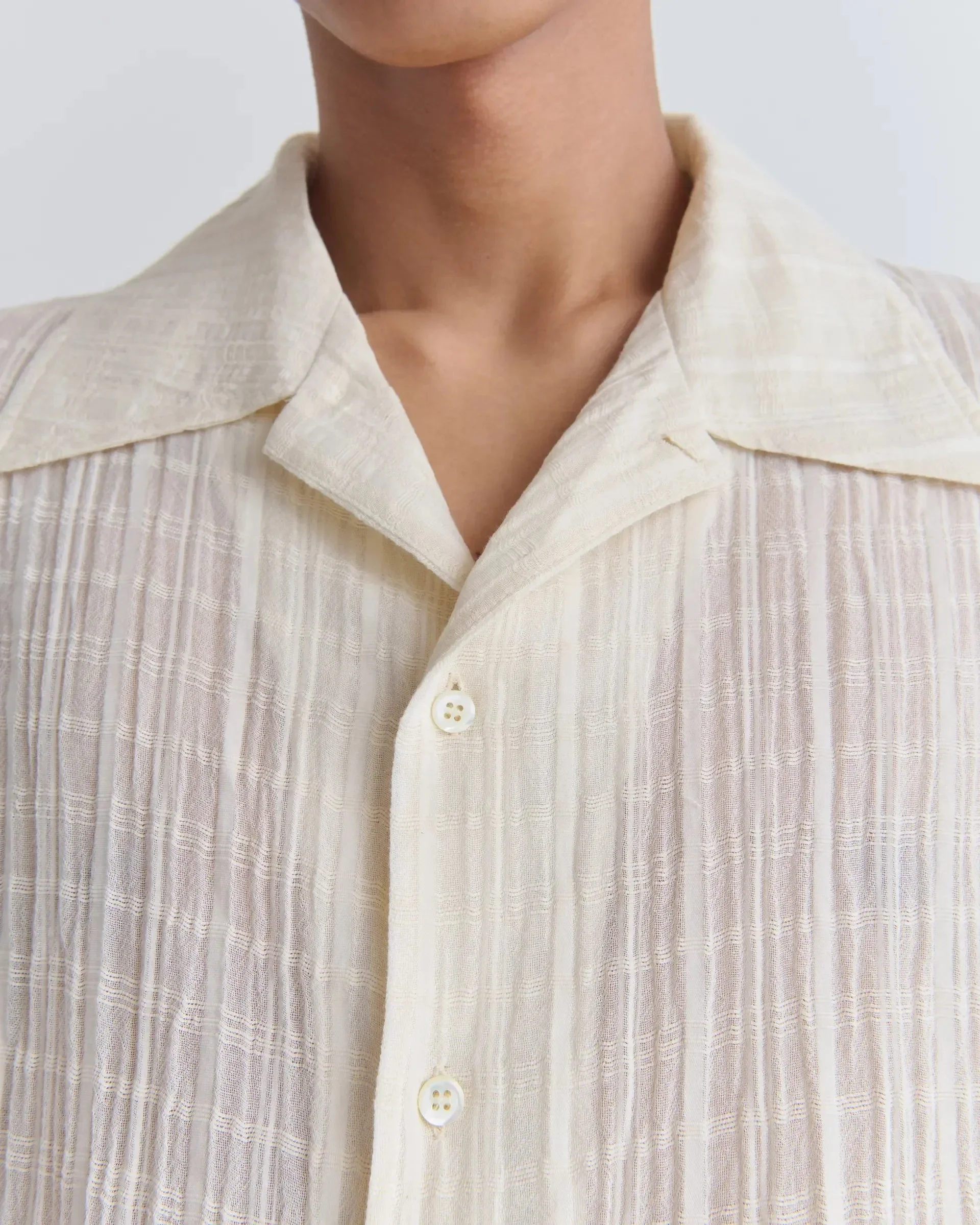 Séfr - Ignacio Shirt - Cloud White Check - Image 5