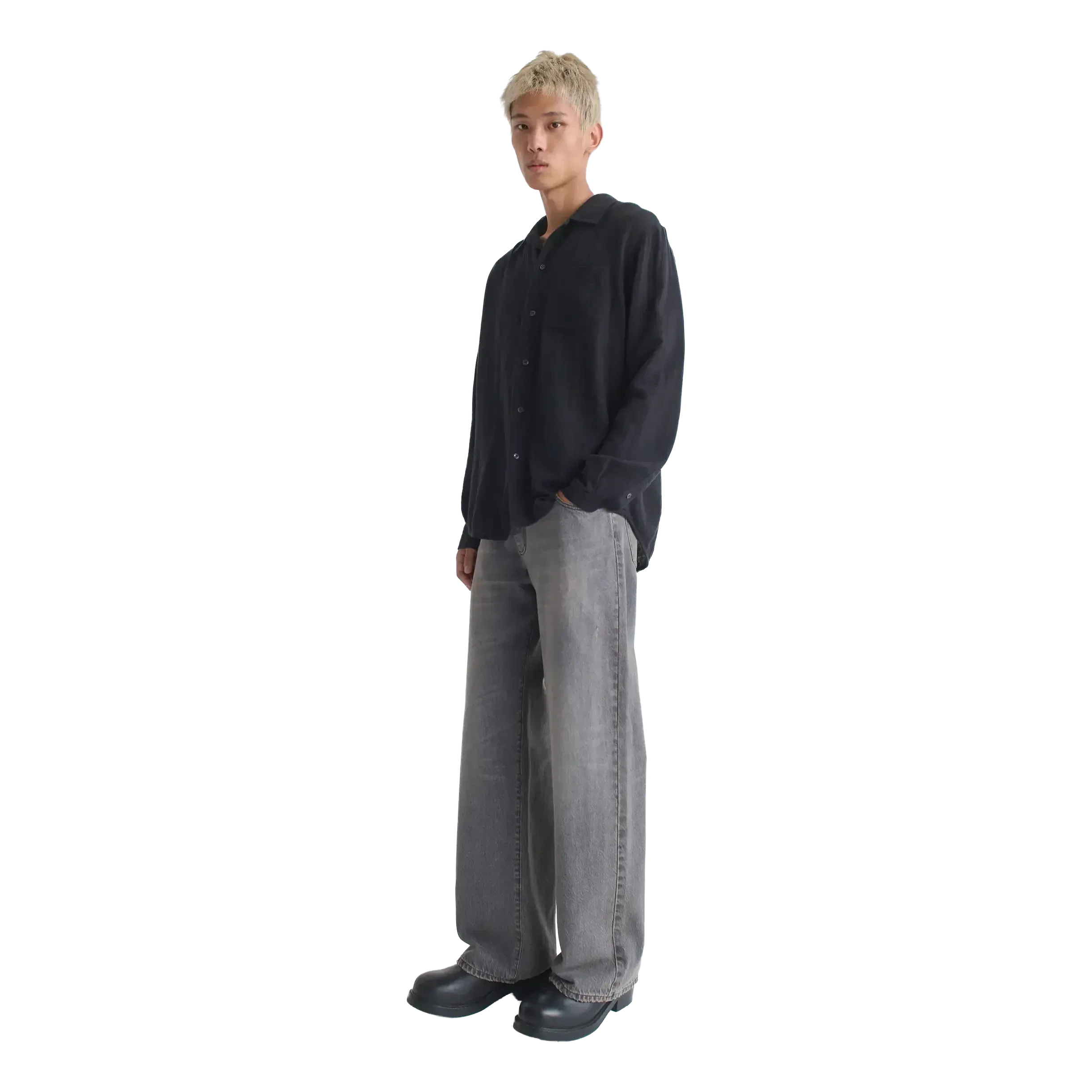 Séfr - Leo Shirt - Light Black - Image 3