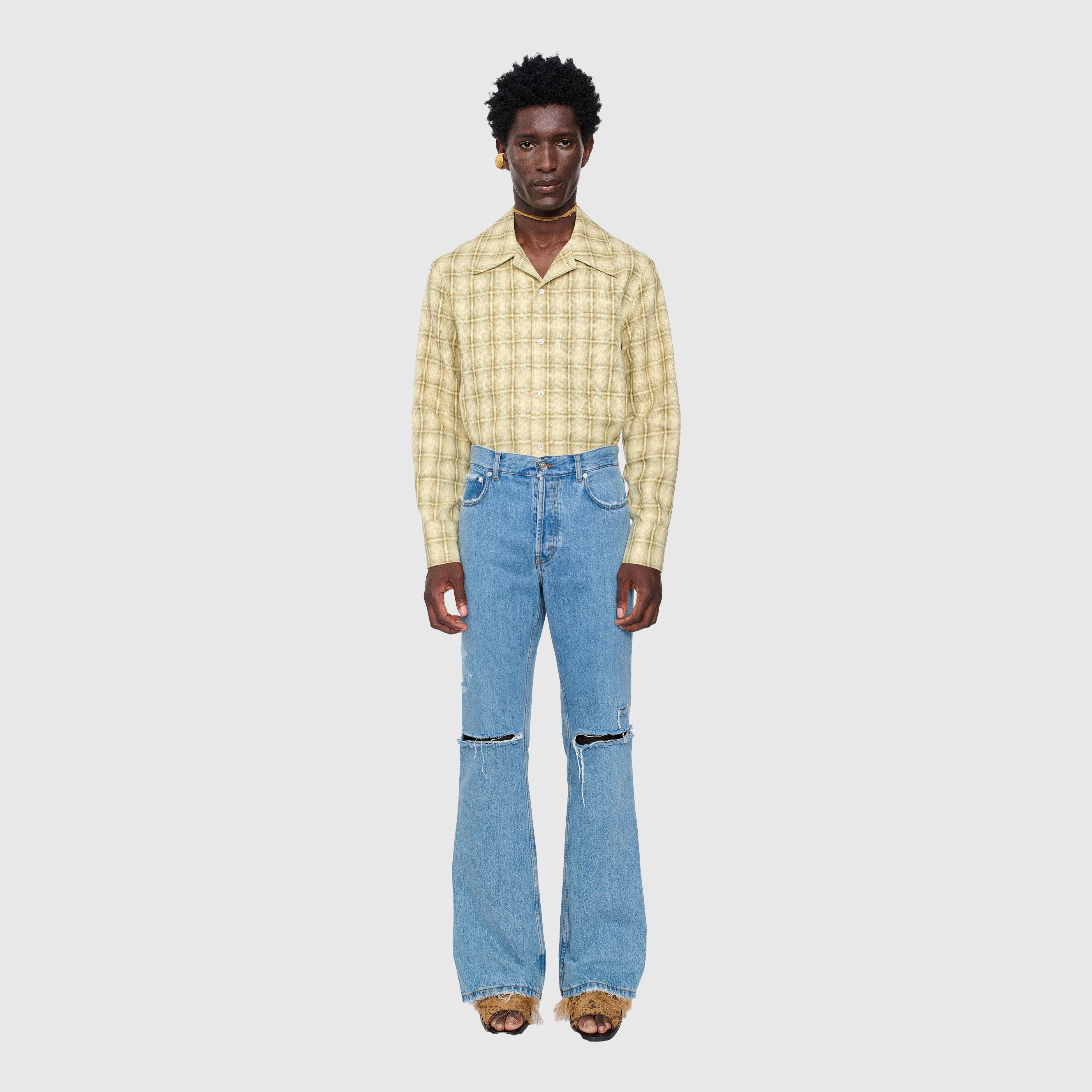 Séfr - Rider Cut Jeans - Trashed Mid Blue - Image 2
