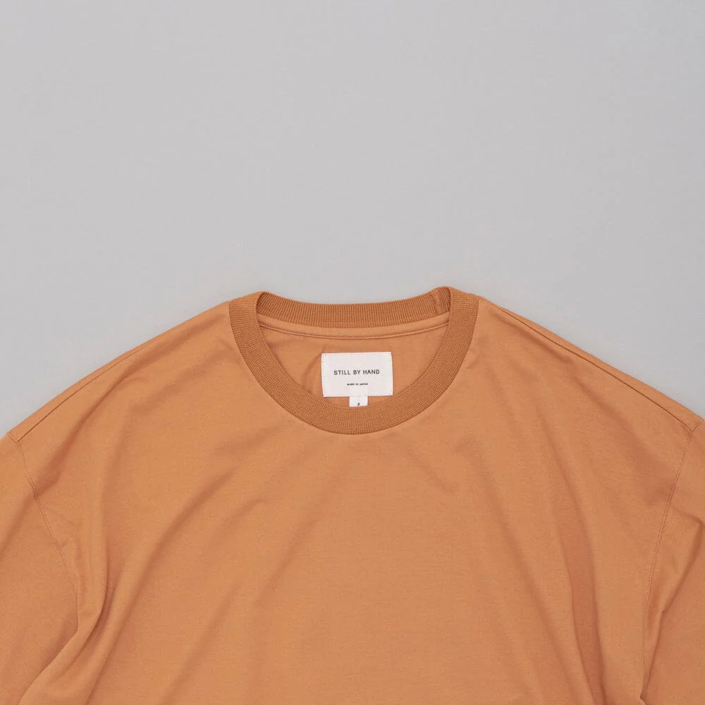 Still by Hand - Knitted Rib T-shirt - Dusty Orange - Image 3