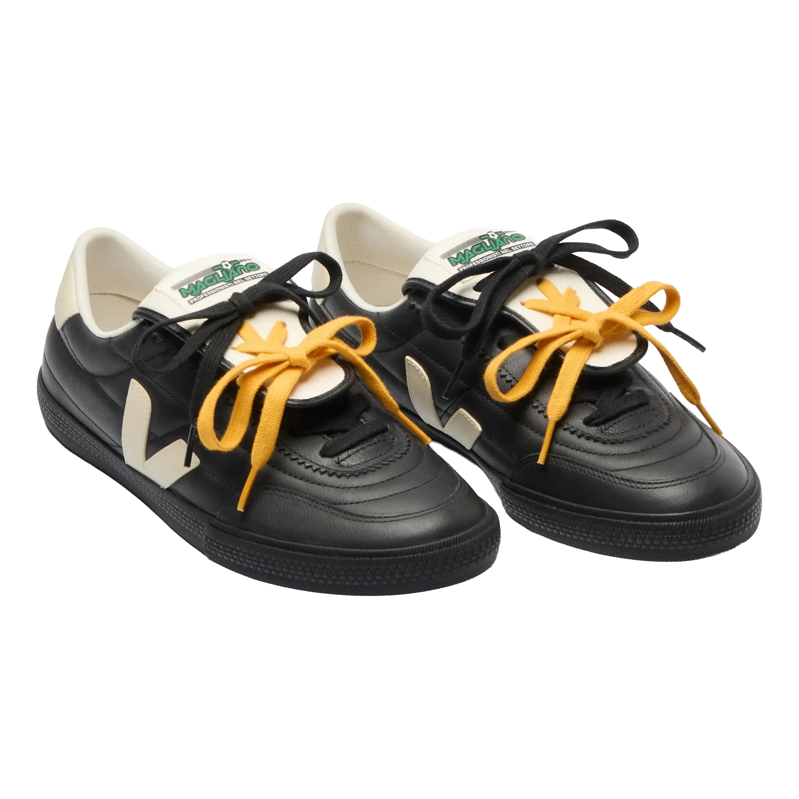 Veja - Panenka x Magliano leather sneakers - Black - Image 2