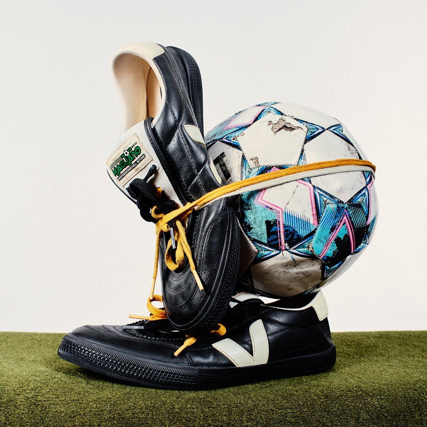 Veja - Panenka x Magliano leather sneakers - Black - Image 4