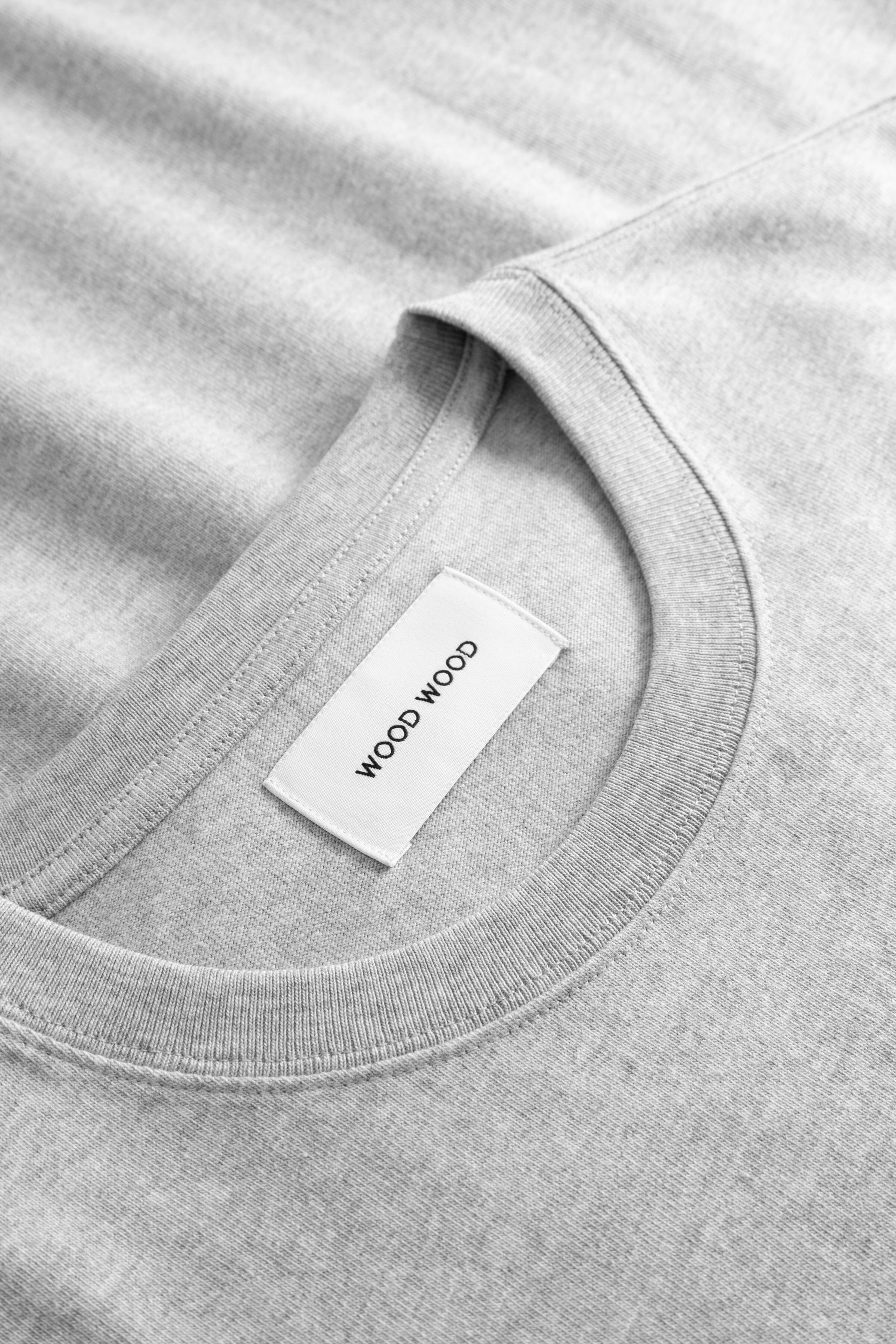 Wood Wood - Bobby T-shirt - Grey - Image 5