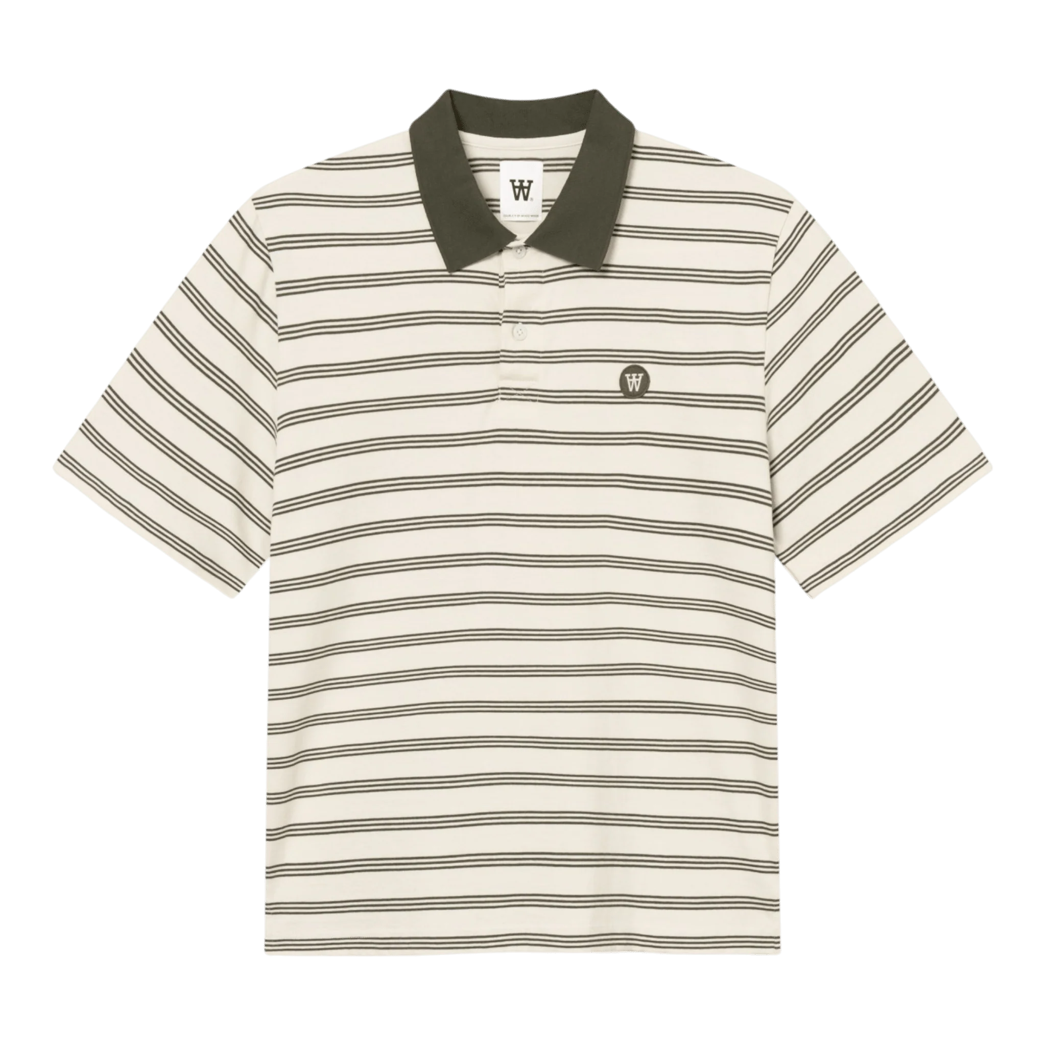 Wood Wood - Colton X Polo - Silver Birch Stripe