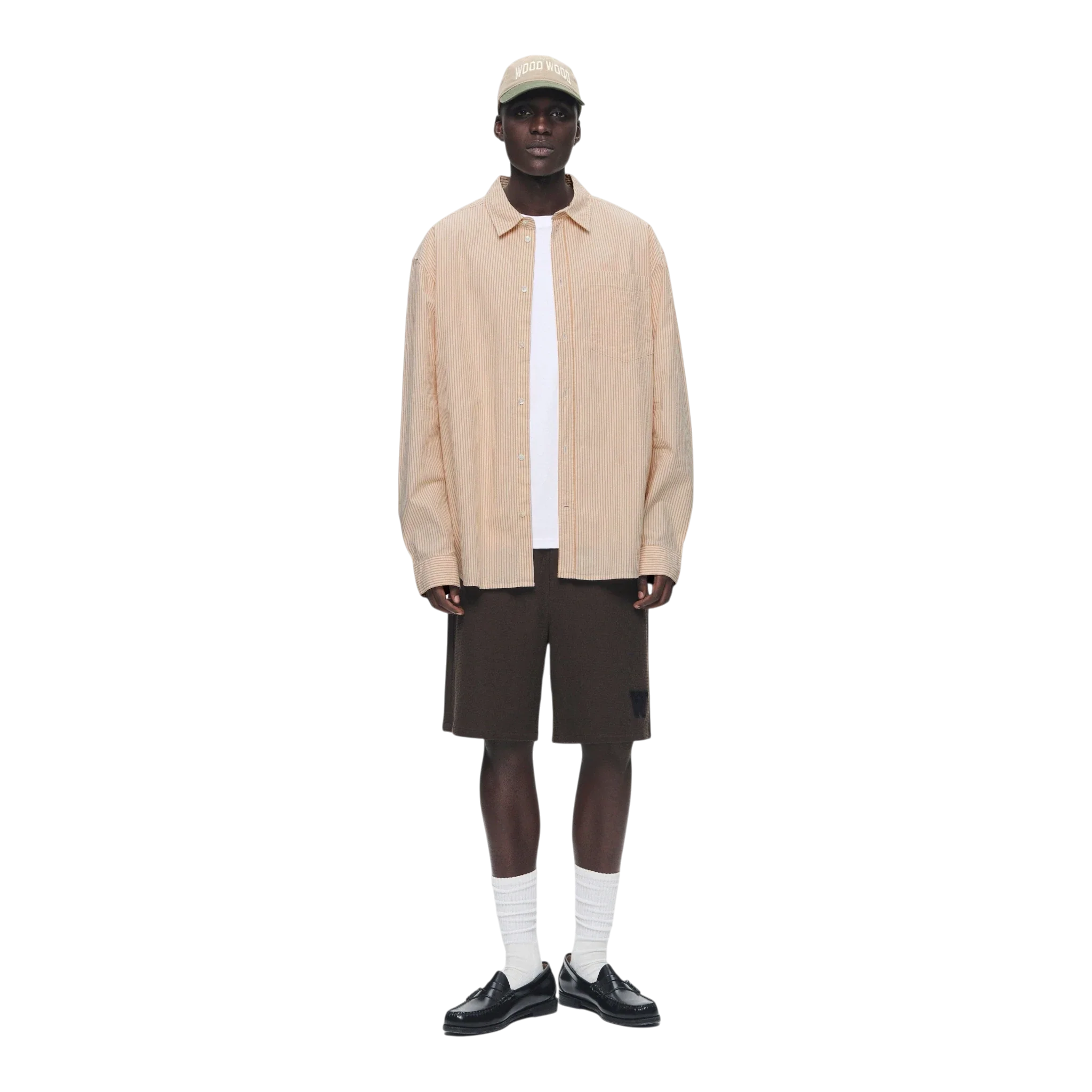 Wood Wood - Double A Day Striped Shirt - Doe - Image 2