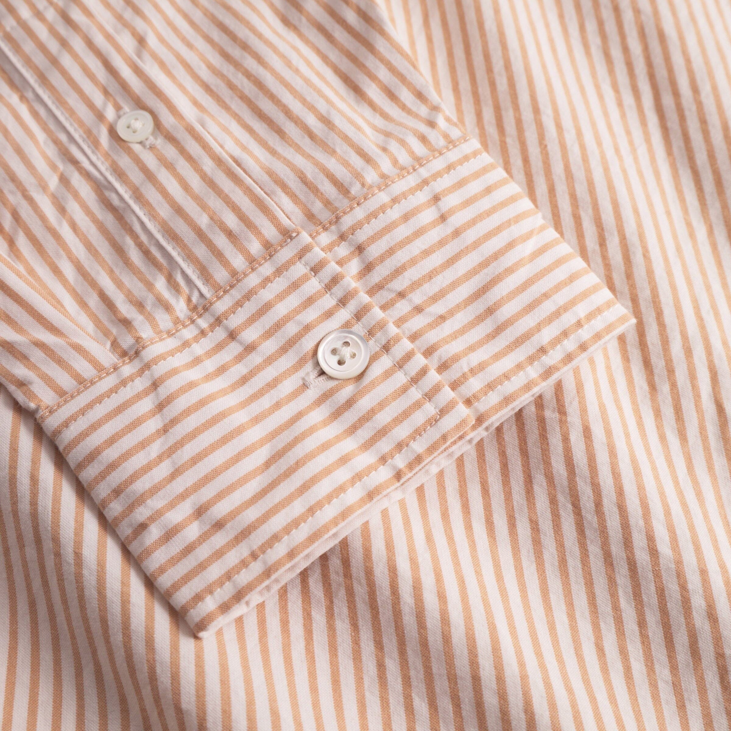 Wood Wood - Double A Day Striped Shirt - Doe - Image 4