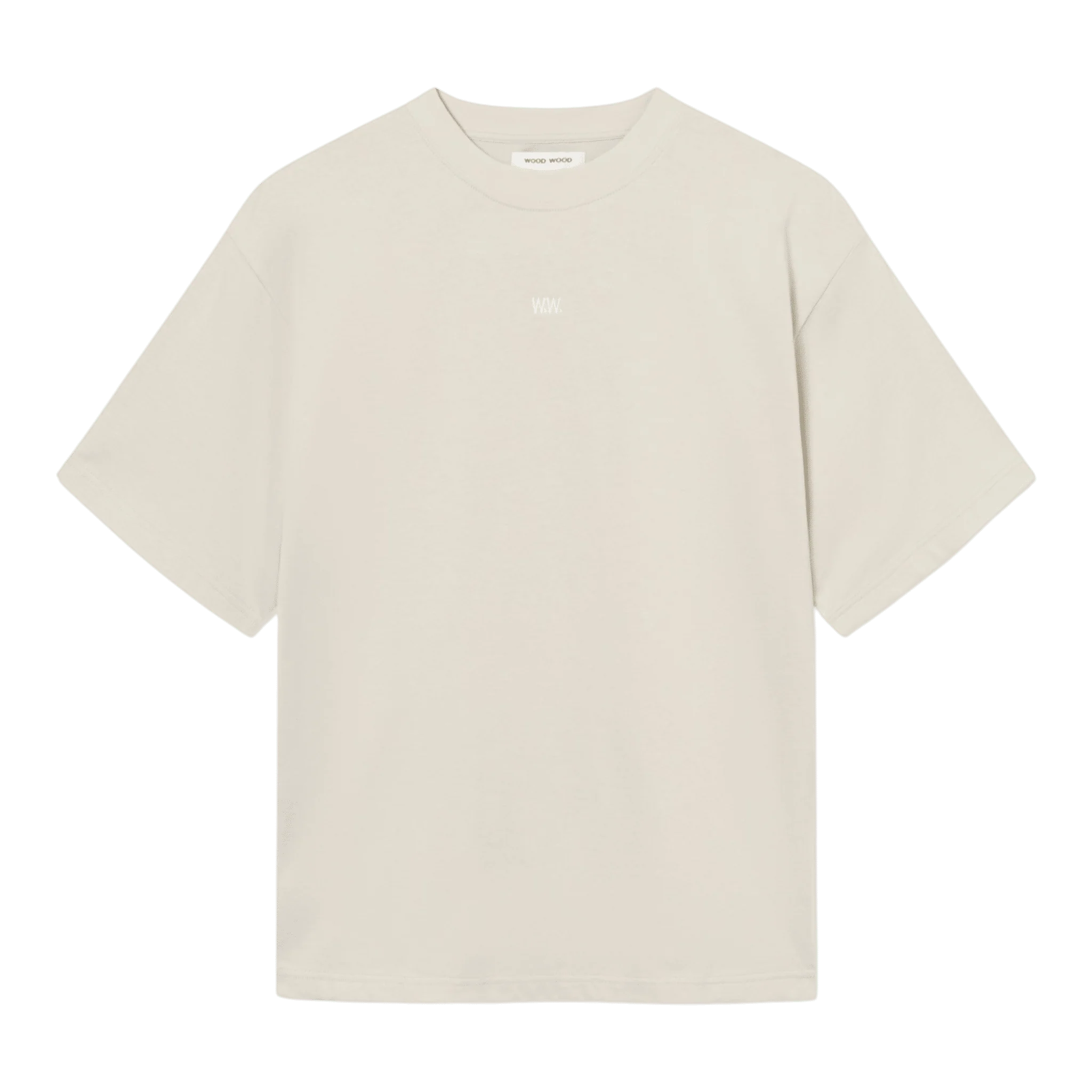 Wood Wood - Gary Palm Tee - Silver Birch