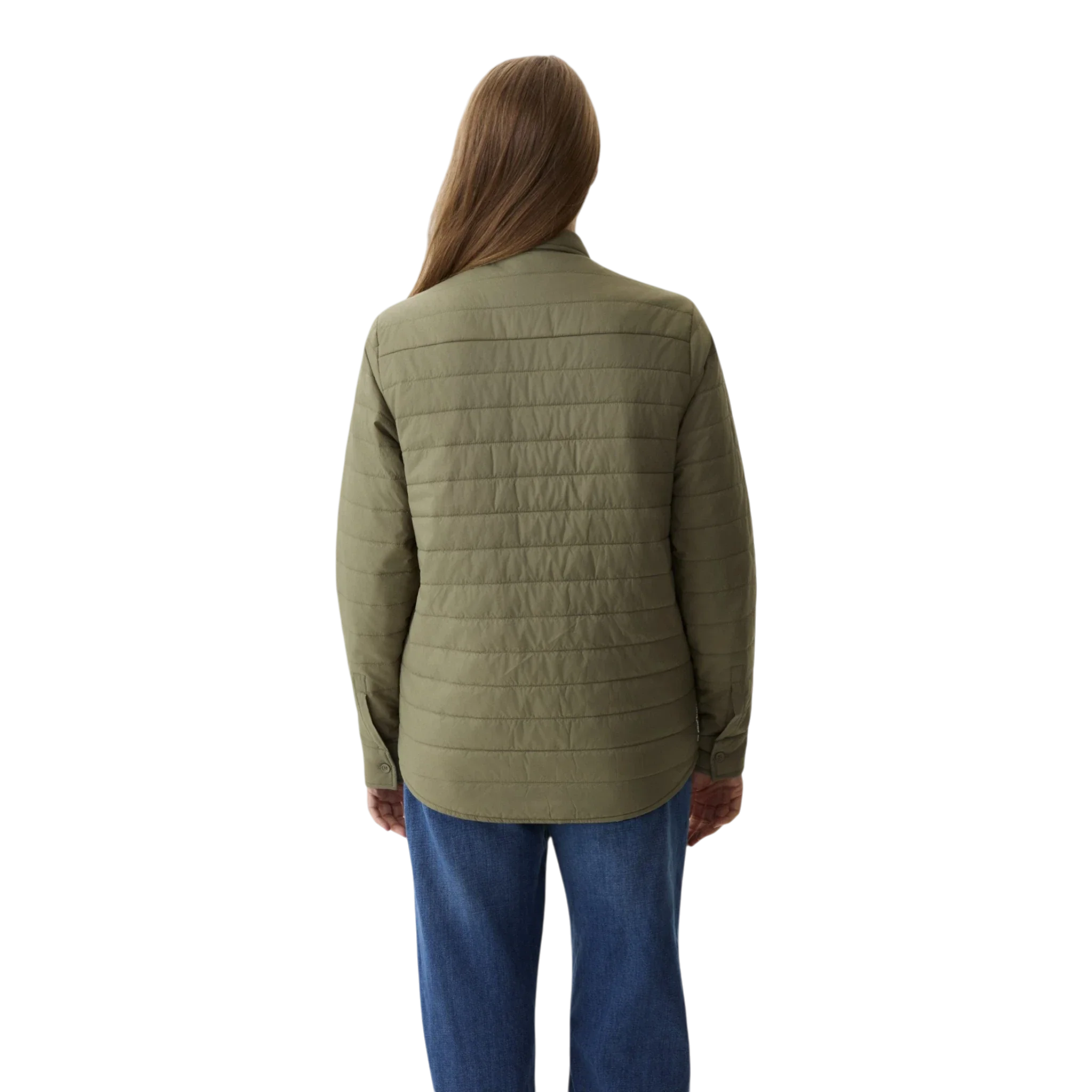 Yama - Ember Puffer Shirt - Moss Green - Image 9